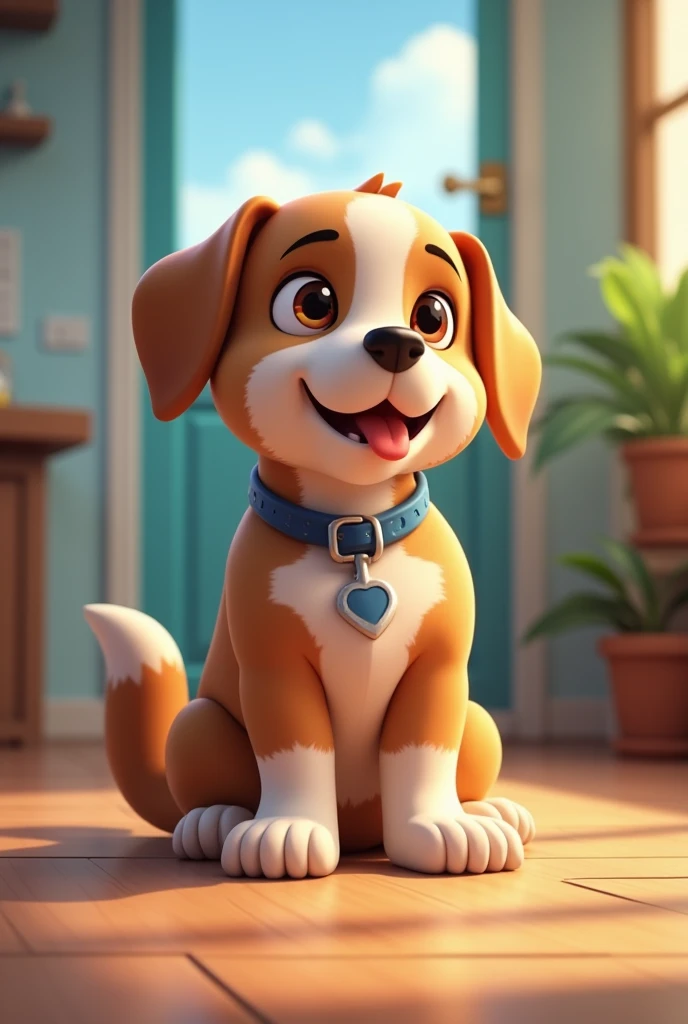 generate some screenshots for a pet rescue game , screenshots should be in realistic artstyle. build a story in screenshots like the dog has been rescued by the pet shelter and then its injuries has been fixed in the shelter's clinic and then pet shelter feed him good and gave him some toys to play with. you can make 4 screenshots in this story