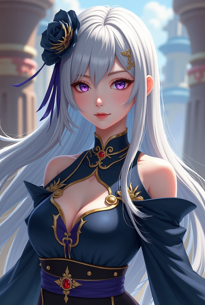 Girl from a game called Genshin Impact, her name is Furina De Fontaine, or just Furina