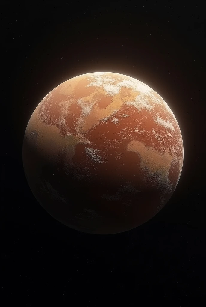 Earth with brown ocean seen from space