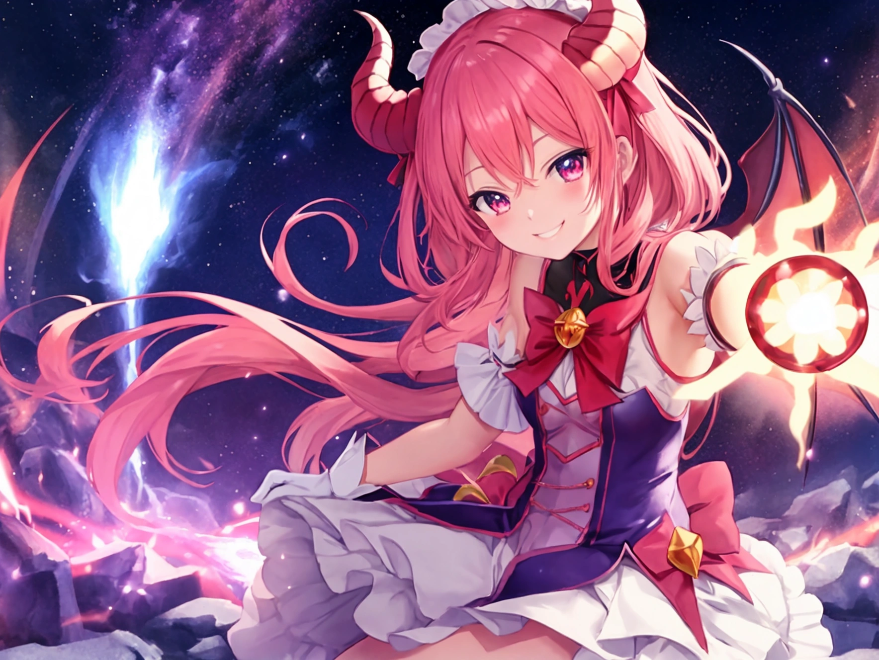 Demon World、Magical girl、Beckon、Fearless smile、Light
