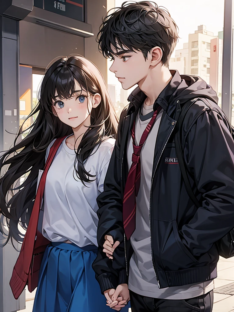 college student couple,shut your mouth, Stationary face