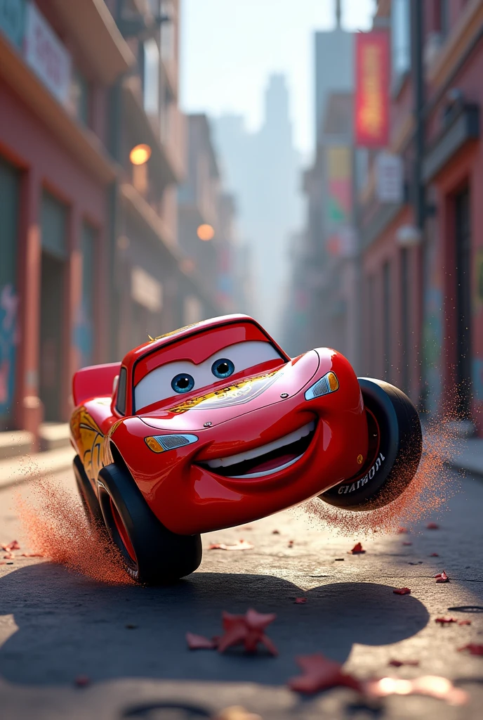 Lightening McQueen break dancing