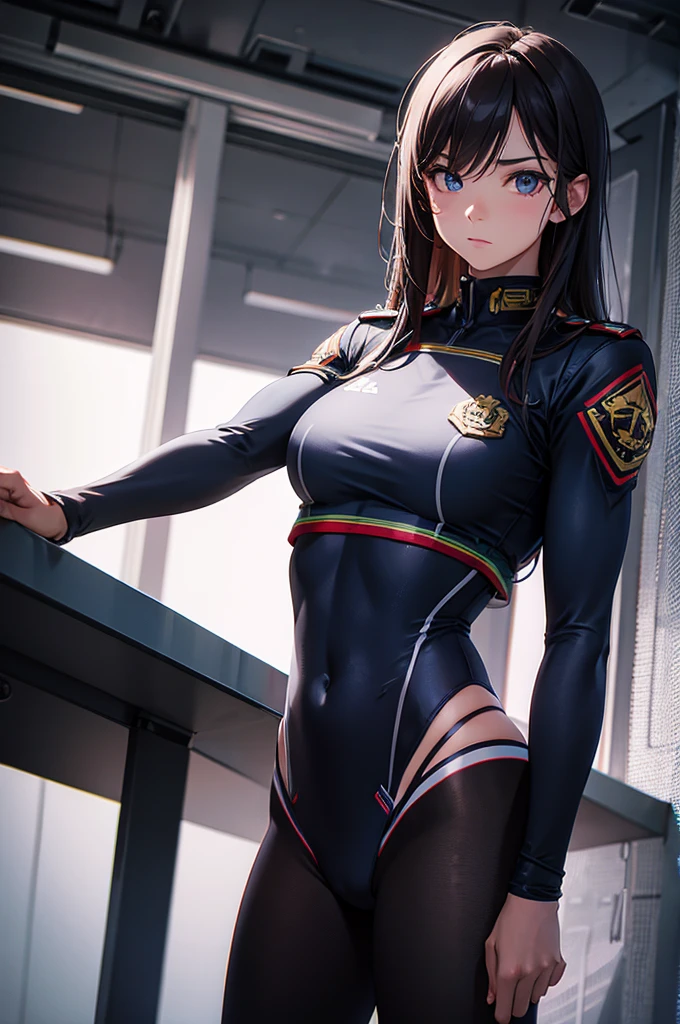 muscular girl in school uniform, elite, fire powers, highly detailed, 8k, ultra realistic, cinematic lighting, vibrant colors, dramatic angles, intricate details, hyper realism, digital art