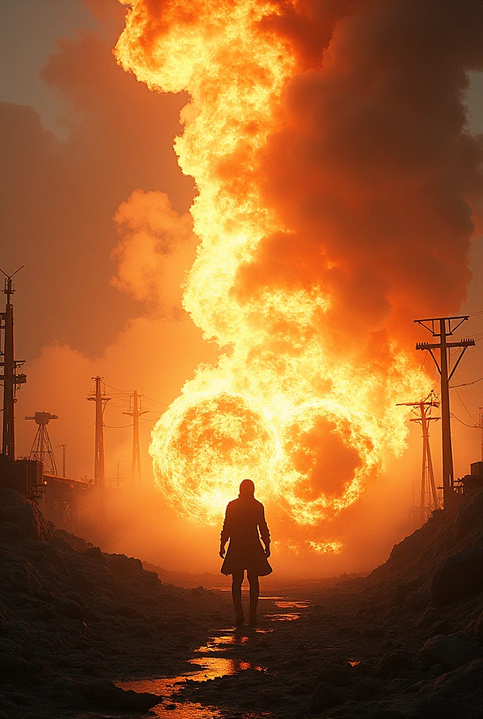 Flight blast and fire 