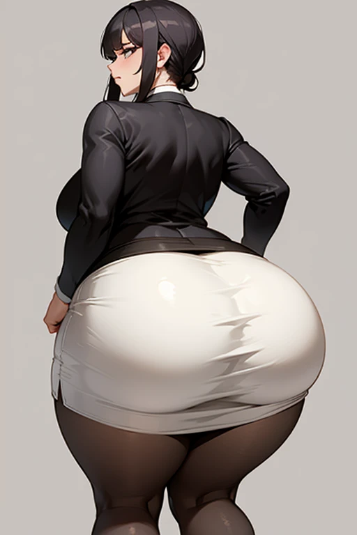 fat ass, neckline , women ,annoyed, Skirt