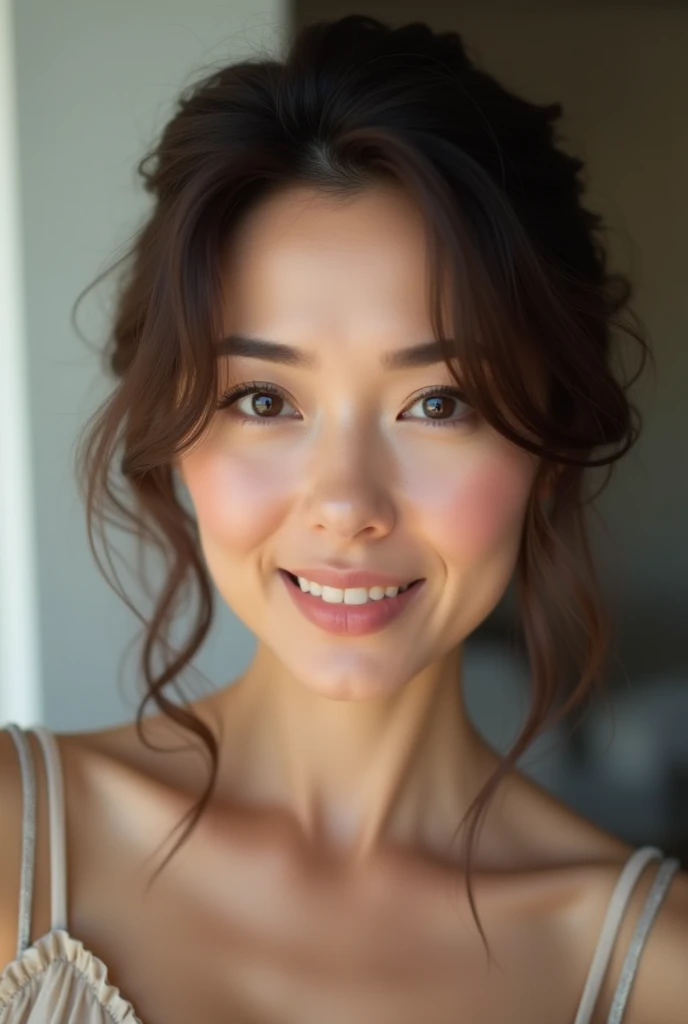 50 year old mature woman、Japanese、Classy sex appeal、Beautiful woman、sexy、透明Whitening skin、Perfect lighting、Beautiful breasts High quality、Wear light makeup、Beautiful ass high quality、Glowing Beautiful Skin、Transparent beauty、Goddess of Eros、Realistic、Looking into the camera、Whitening skin、masterpiece、Watery eyes、Big Ass、Nasolabial folds、Bright spot、Glamour、Saggy breasts、Gravure quality、View from below、形が良いBig Ass、Worried look、Panties、Squat、Leg spread、Sweaty skin