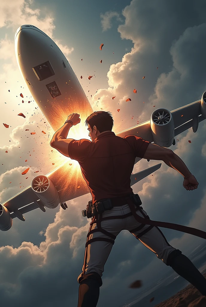 Attack on Titan punching flight