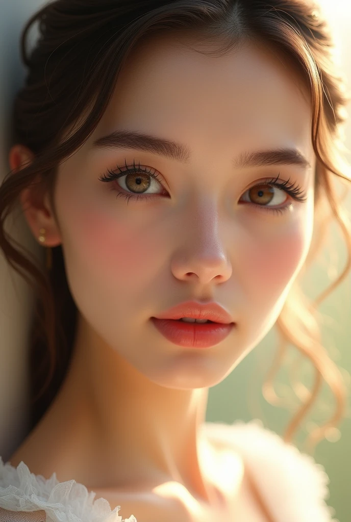A real women parfect face