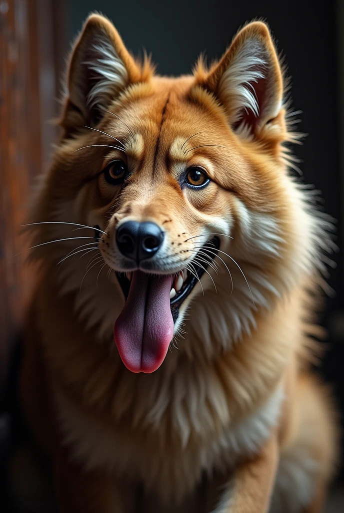 A furry having oral sex 
