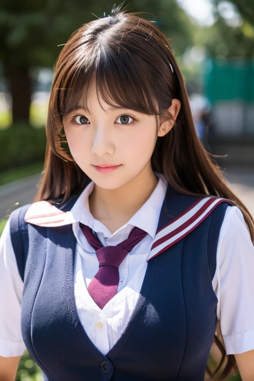 Girl,Big boobs, school uniforms,