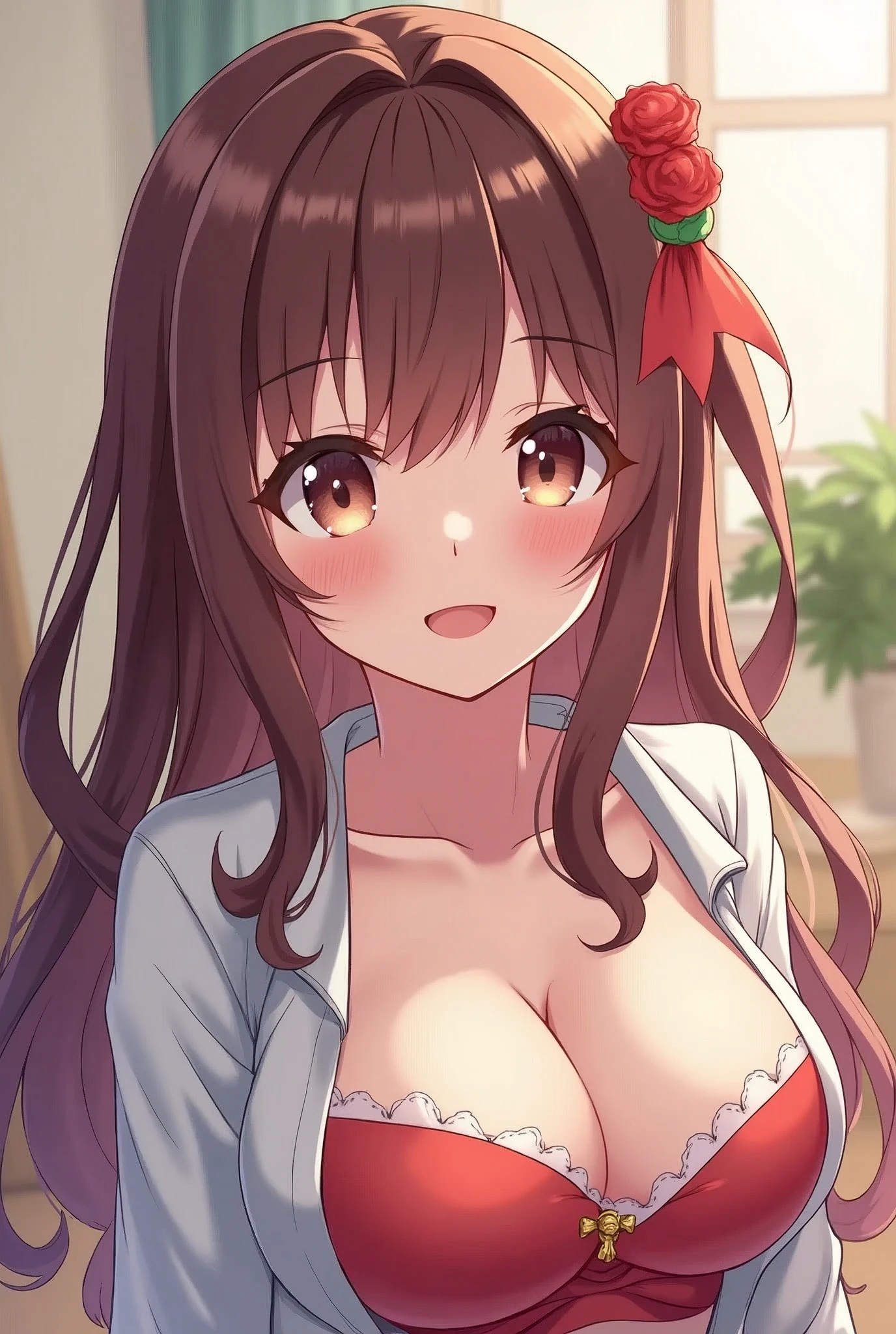 Anime girl with big ass and breast