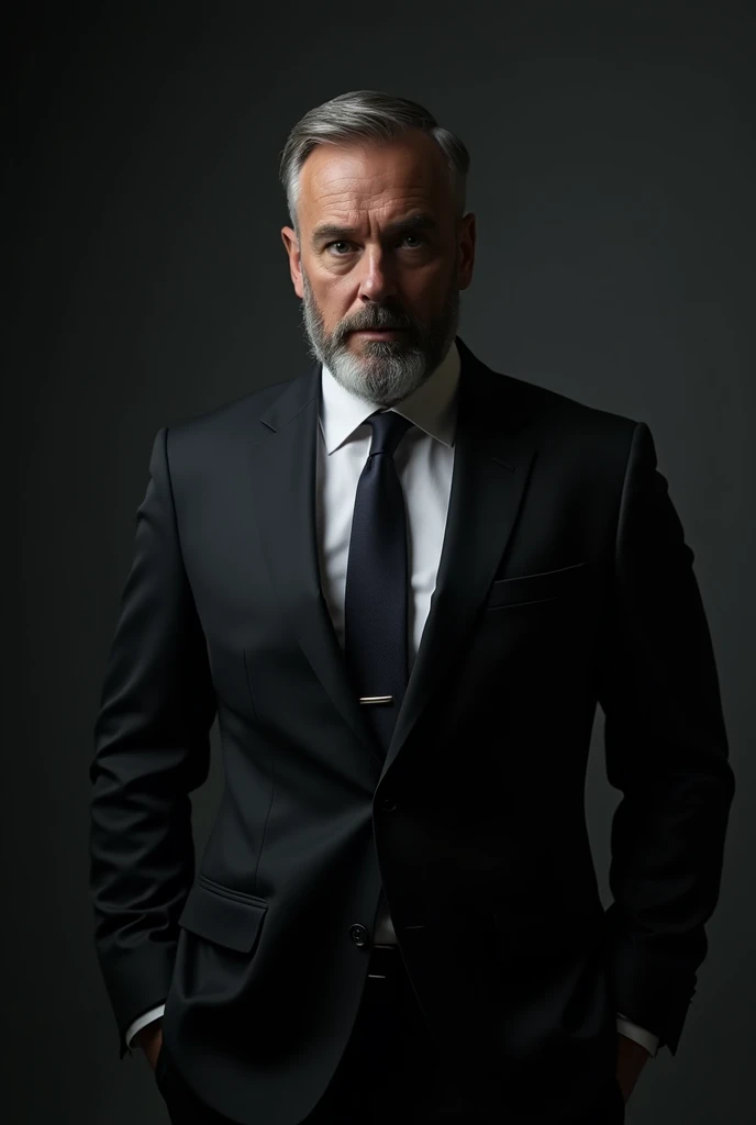 a powerful man in a suit and tie, protagonist, dark atmosphere