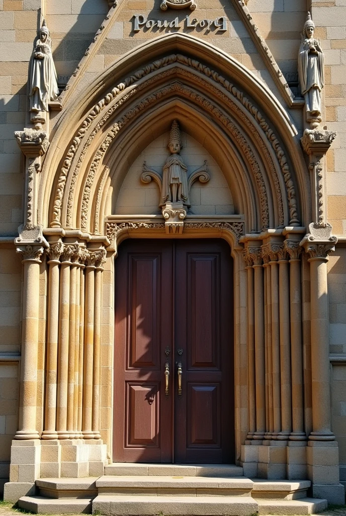 KING FROM THE YEAR 638 TO 672 ON THE FACADE OF A CHURCH