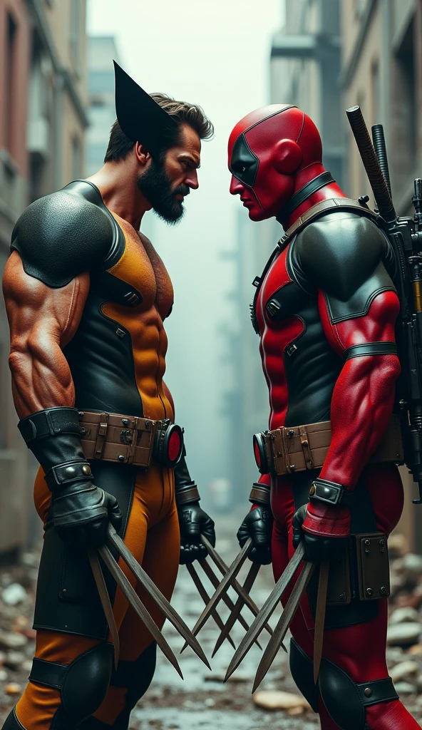 x man logan marvel and death pool marvel