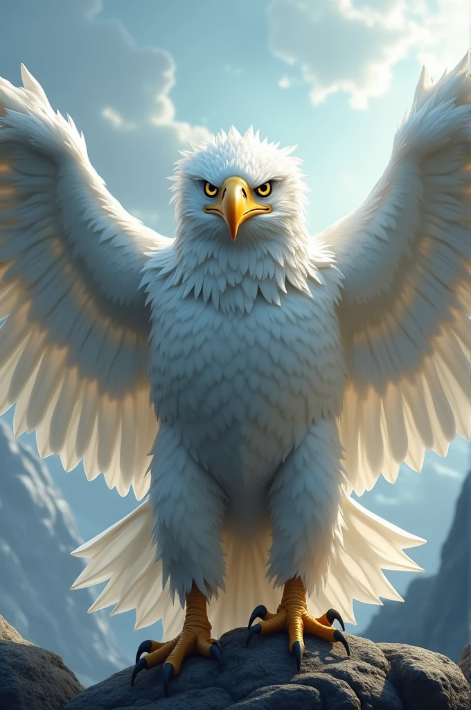 Muscular white eagle