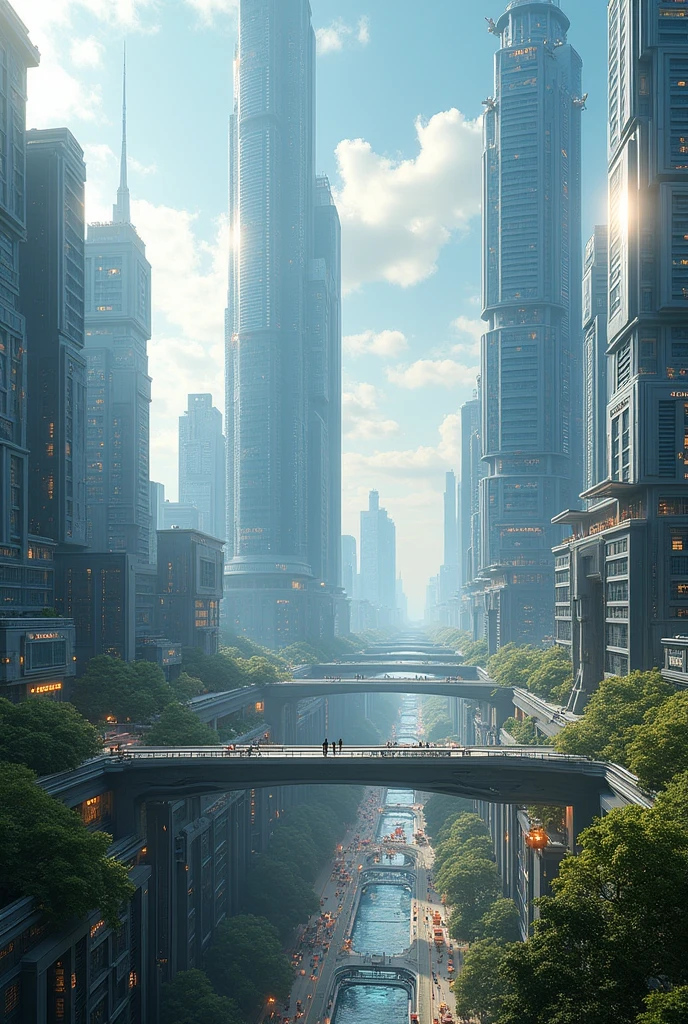 Future city, science