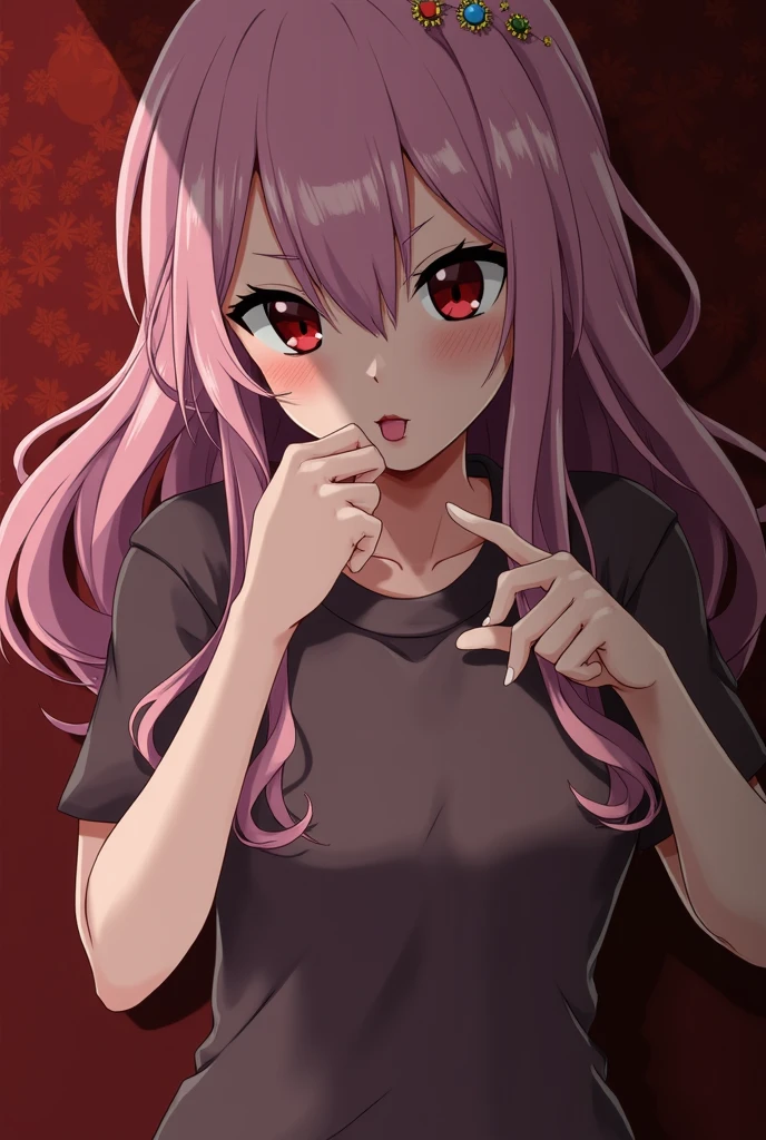 Anime, girl, deepthroat