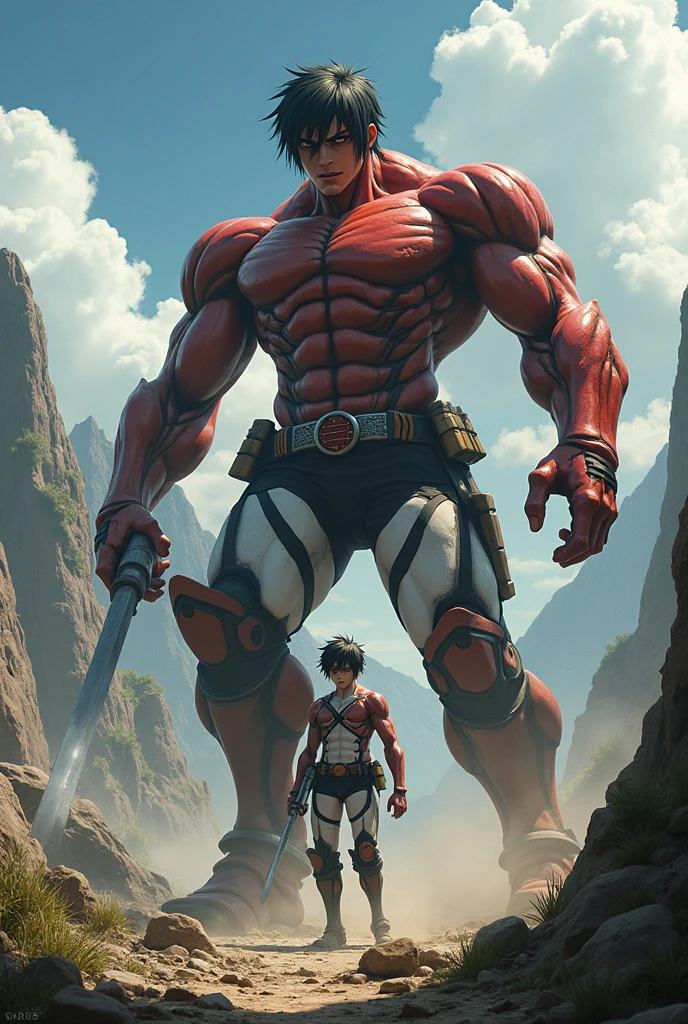 Eren yegarWith their attack titan