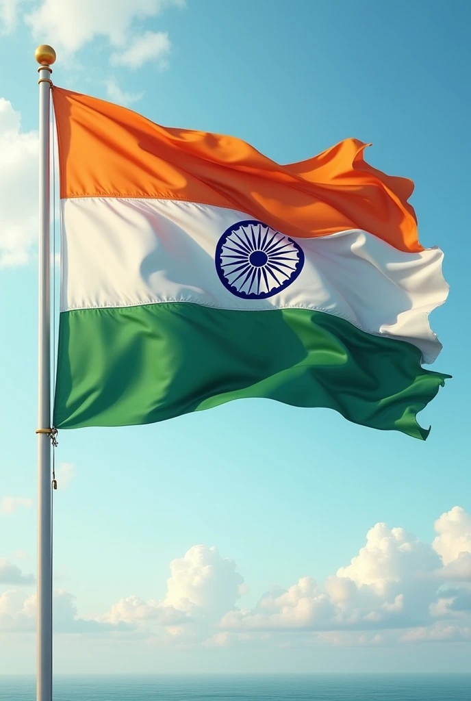 Indian flag with name dhruv