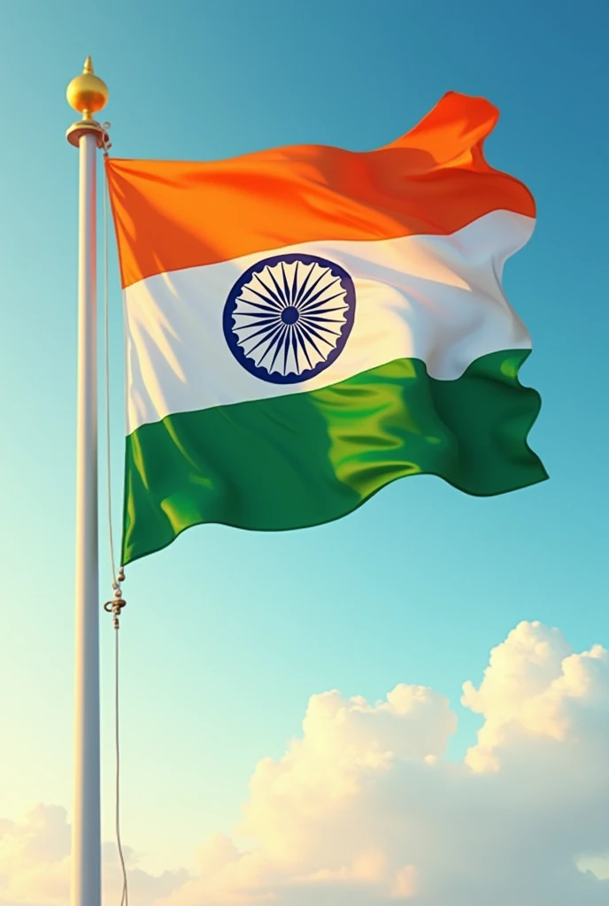 Indian flag with name dhruv on it