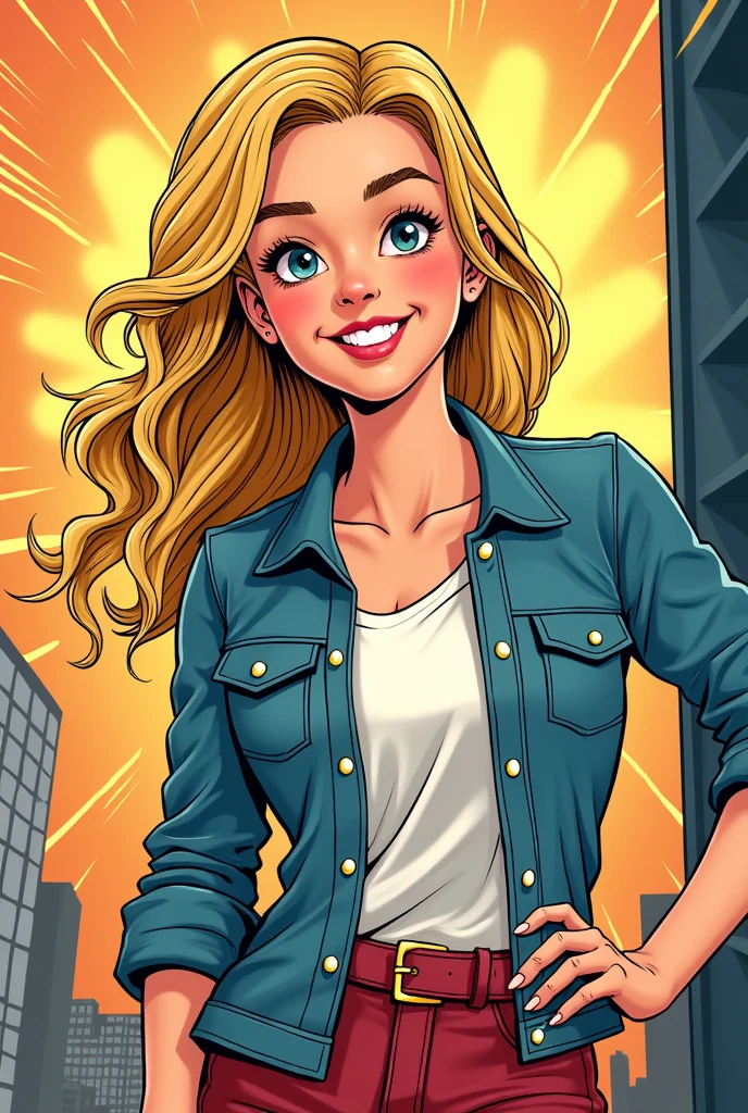 
Cute girl American comics Blonde Young