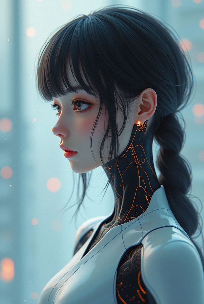 girl,nude,Humans using AI, near future, ((Best Quality)), ((masutepiece)), (Detailed),