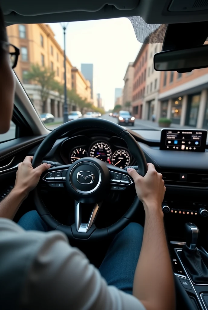 Sit in the driver's seat of the CX-30 and drive from a first-person perspective