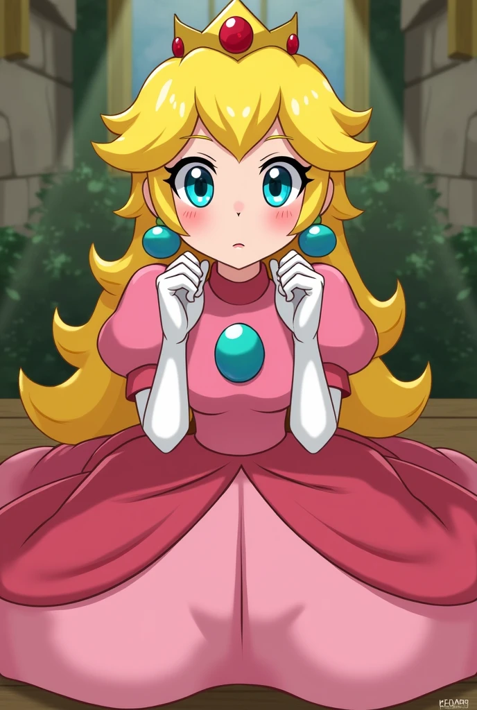 Princess Peach ,nsfw,nude,handjob,fingering,sex,sex,missionary position,masturbation,cum inside,,spreadlegs,Blushing