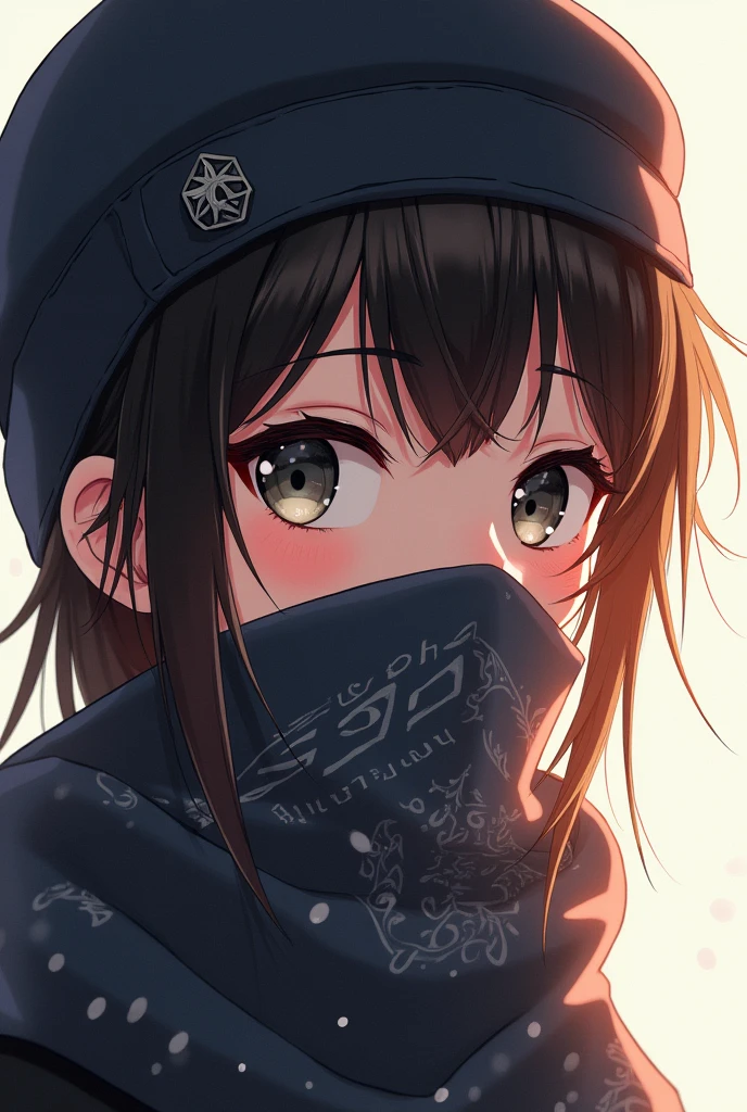 Anime hot girl face cover bandana