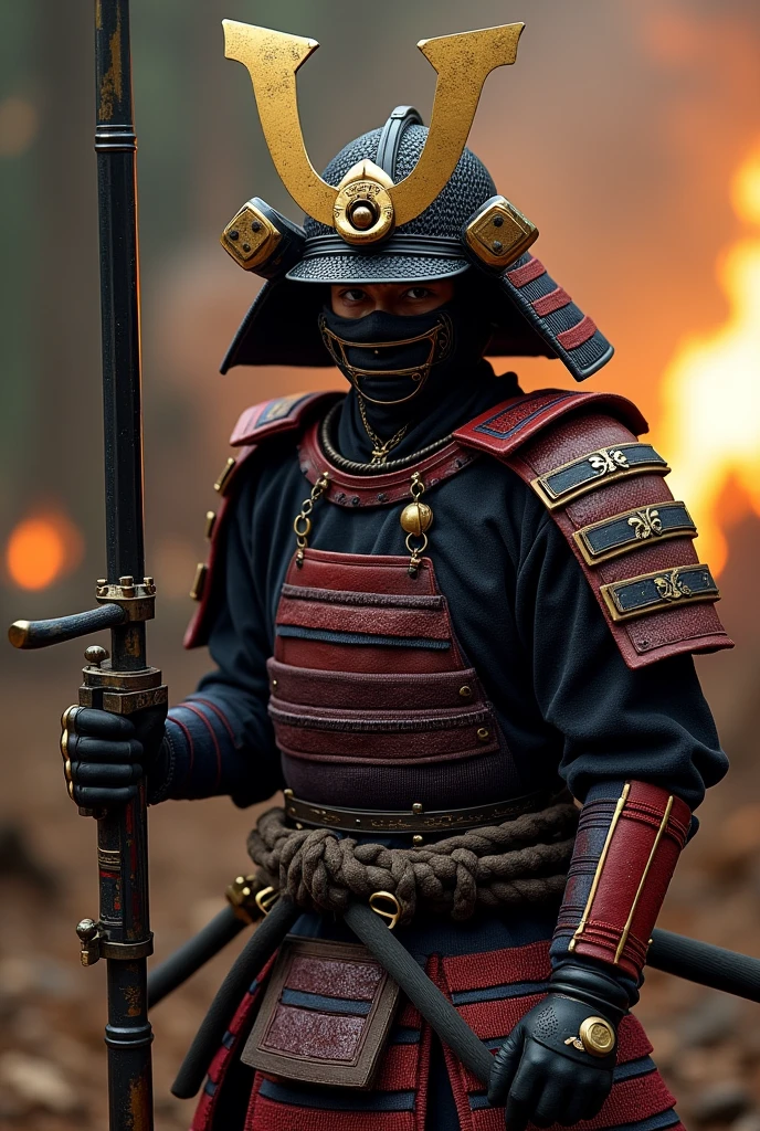 samurai use gun