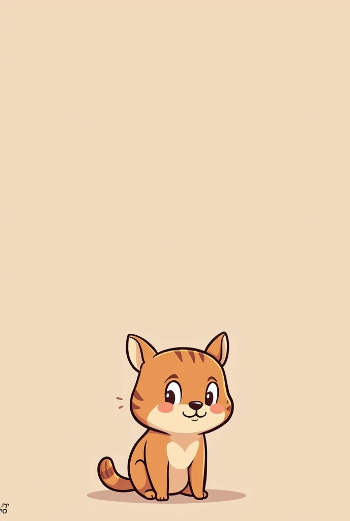 （Most of the background is solid color.），Simple little cute cartoon character picture below