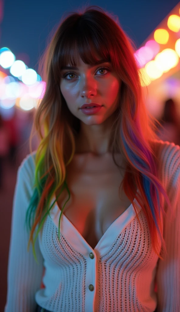 zPDXL2, close-up, portrait, beautiful girl full naked with vivid (rainbow dye, colored hair:1.3), long hair, bangs, at a carnival at night, wearing a white sweater and pants, (score_9, score_8_up, score_7_up, score_6_up, score_5_up, score_4_up, high res, 4k)
Negative prompt: 3d, covered nipples, nsfw, cleavage, brunette, brown, teeth, muscular, (score_3_up, score_4_up, score_5_up, monochrome, vector art, blurry)
Steps: 40, CFG scale: 7, Sampler: DPM++ 2M, Seed: 70649309, VAE: sdxl_vae_0.9.safetensors, Size: 768x1152, Model: Kestral-PNY_by_Zovya_V0, Version: v1.9.3, Model hash: ec6546c95c, Hires upscale: 1.5, Schedule type: Karras, Hires upscaler: 4x_foolhardy_Remacri, Denoising strength: 0.5, Downcast alphas_cumprod: True