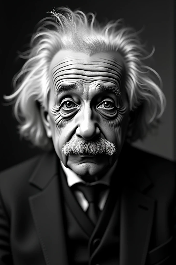 Einstein bw photo