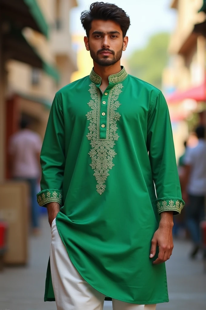 Wearin a boy 23 year old Pakistan coloured green and white GXS1000