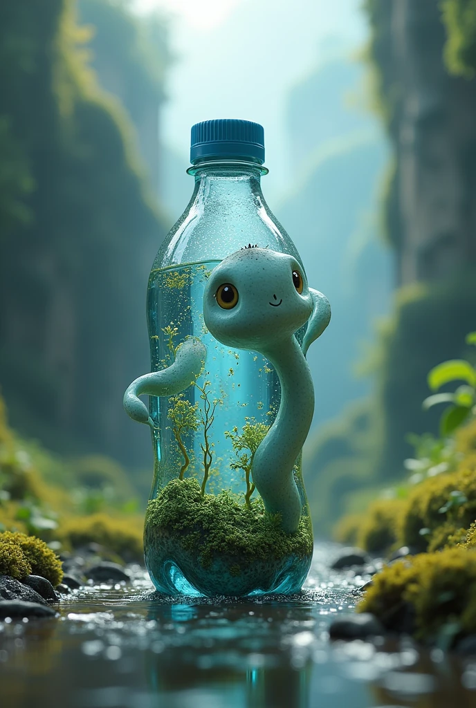create a living water bottle