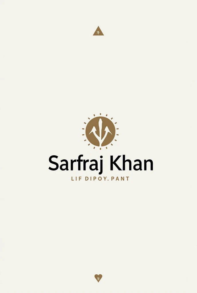 Creat Sarfraj khan names spellings stylish logo with atractive design