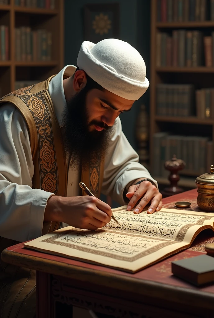 Harzat Ali make Qur'an writing

