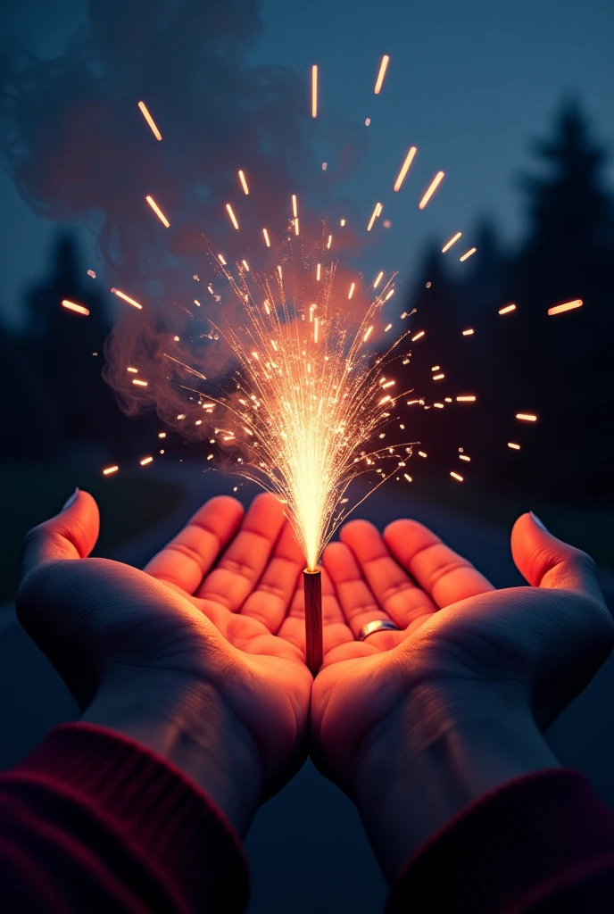 Imagem: Miguel holds the staff in his hands, and from it erupt little magic sparks, that illuminate his hopeful expression. Around you, Those in need find help through the power emanating from the staff.