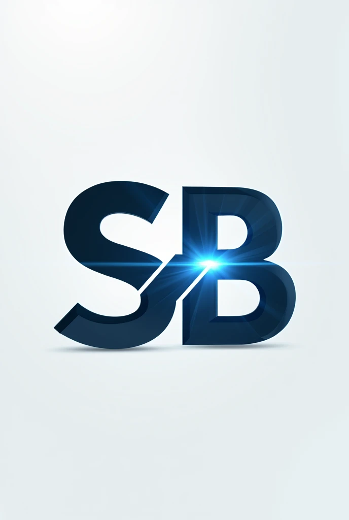 "SB" brand logo,theme electric engineering , light background