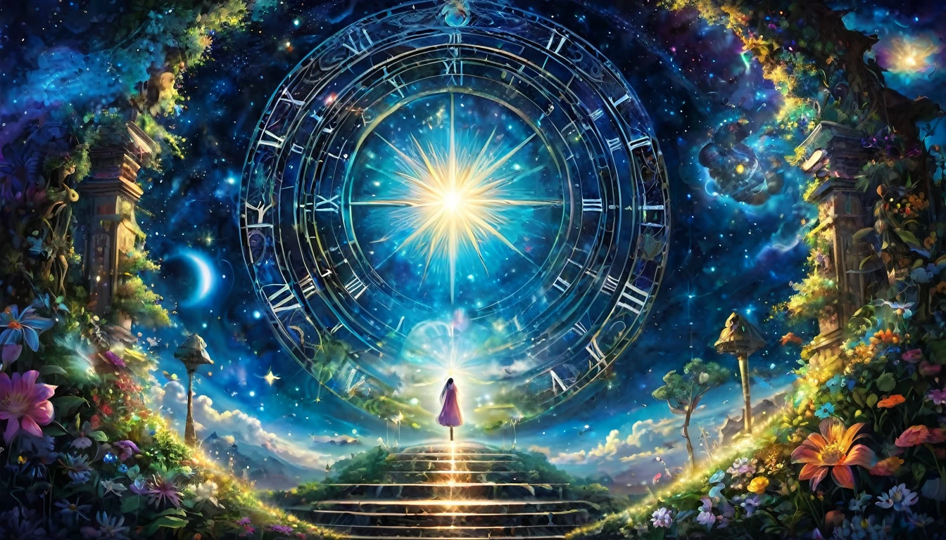 The integration of past, present and future, the moment when all memories become one, a special, mystical, cosmic, spiritual, luminous, sacred time.