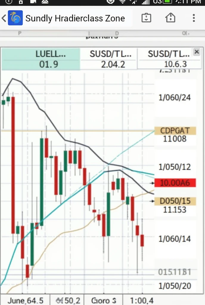 Candle Stick  Chart forex with Supply Demand Zone
