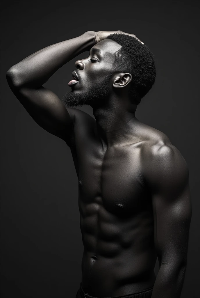 Black man sucking penis