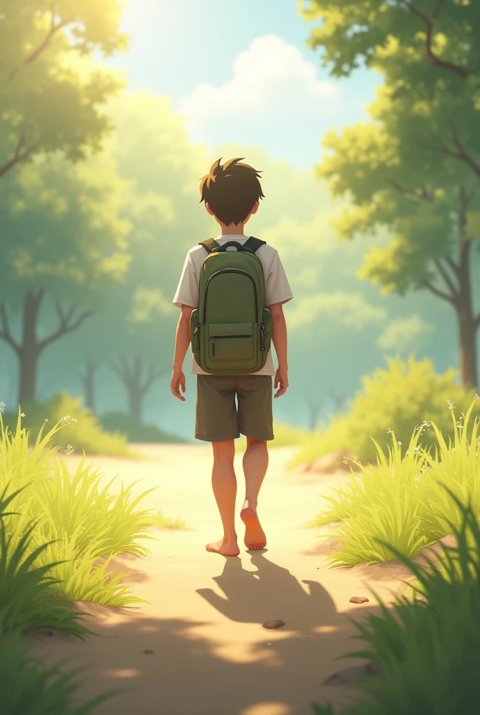 Student no shoes wearing