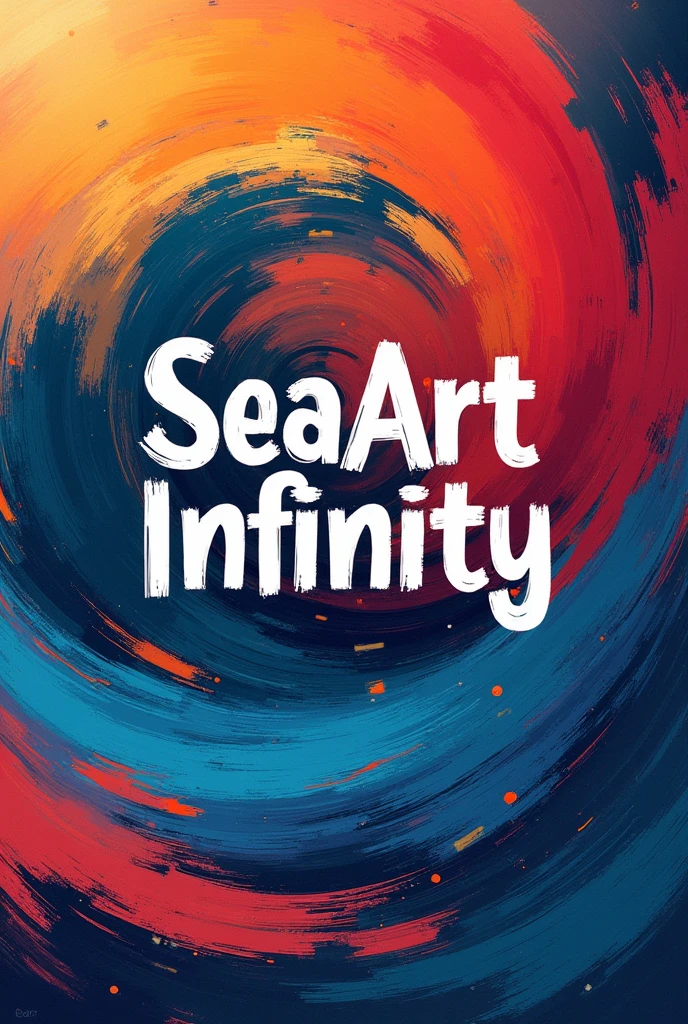 Create artistic and abstract posters,To demonstrate the creative potential of “SeaArt Infinity”. Design should be dynamic and expressive, Features rotating colors, bold brushwork, and fluid shapes that merge and blend into each other. "SeaArt Infinity" text should be integrated into the design, Almost like it's part of a work of art, Use hand-drawn or calligraphic fonts. Backgrounds should be a dynamic mix of bright and contrasting colors, Create a sense of energy and movement. The overall style should be bold, rich and colorful, Visually engaging, Highlighting the artistic possibilities of models. (Ultra-high quality: 1.3), High contrast, HDR, 8K, Modern design, Professional layout.