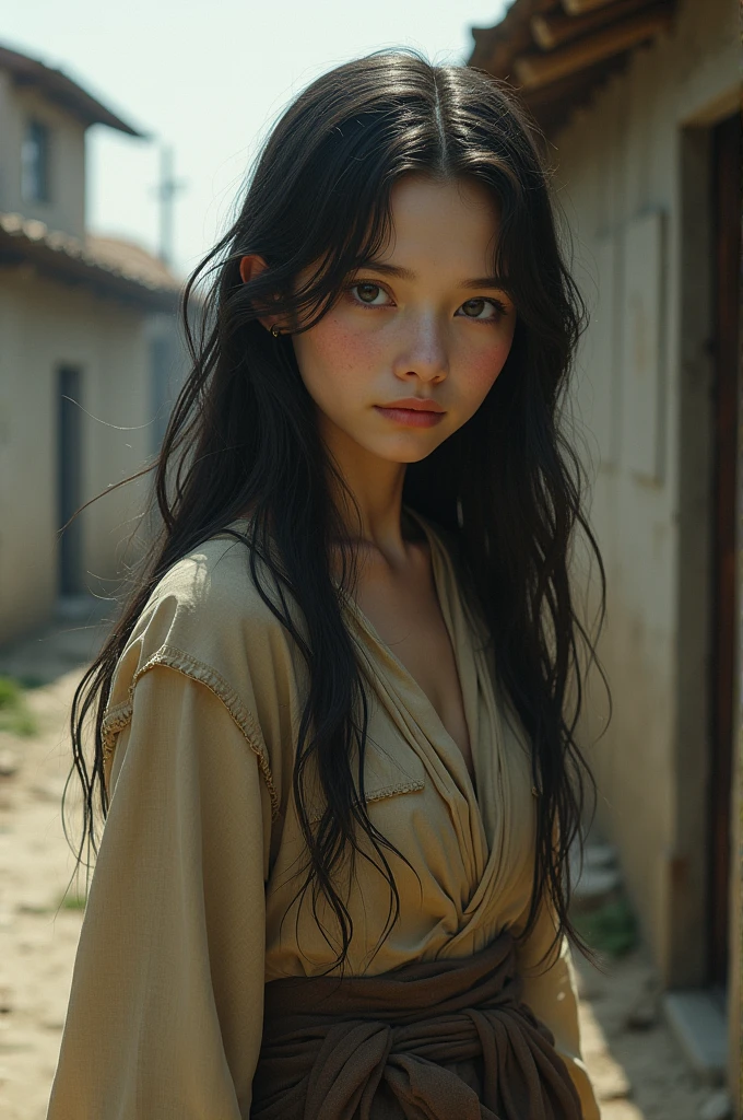 One girl,20-year-old,Upper Body,Traditional clothing,Look straight into the eyes,Traditional Dancer