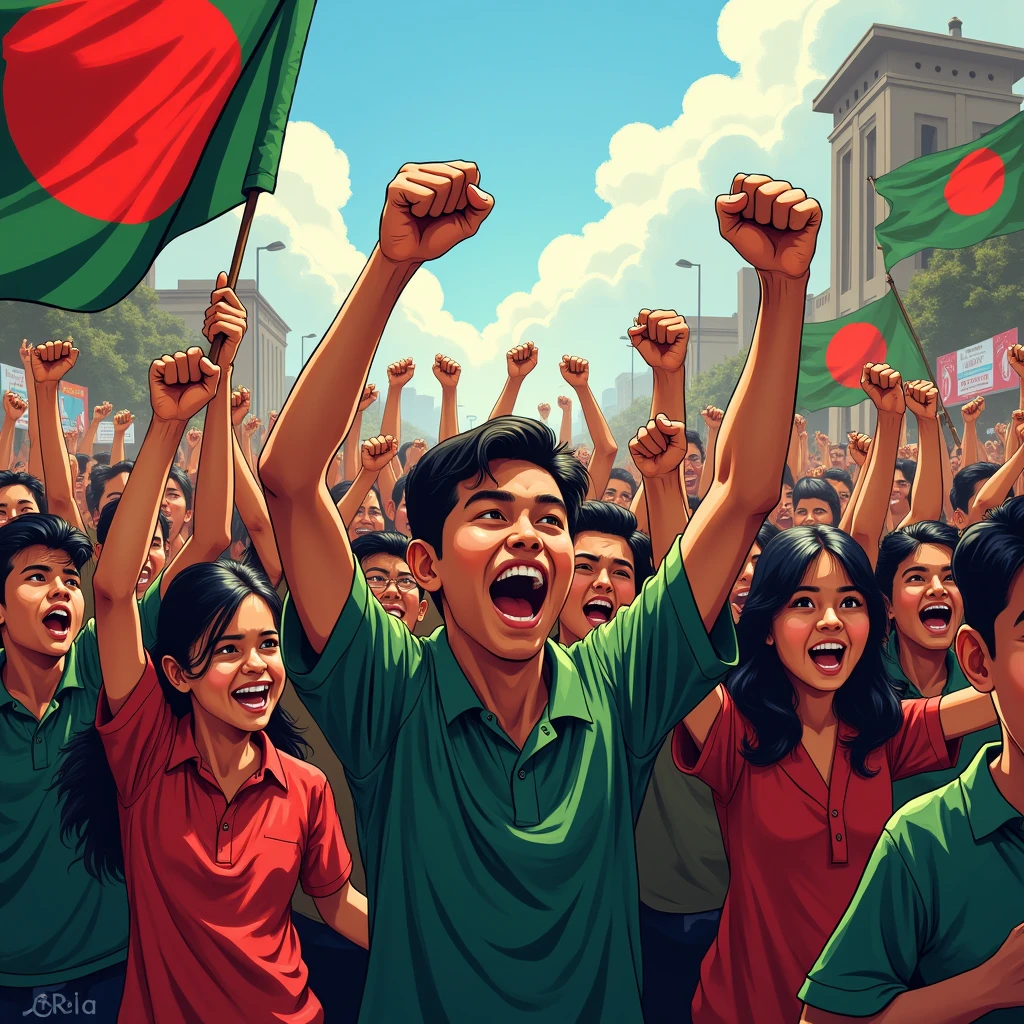 Finally the students of Bangladesh have gained their freedom.