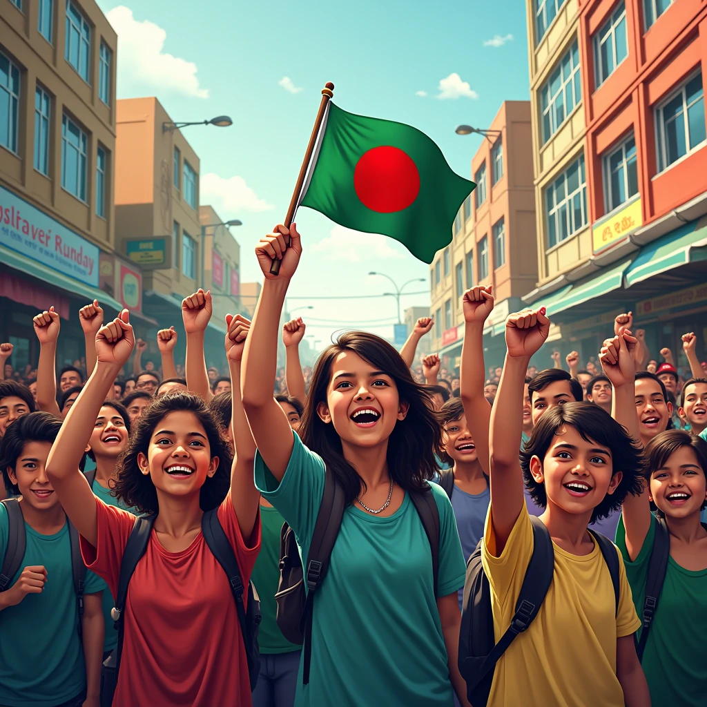 Finally the students of Bangladesh have gained their freedom.
