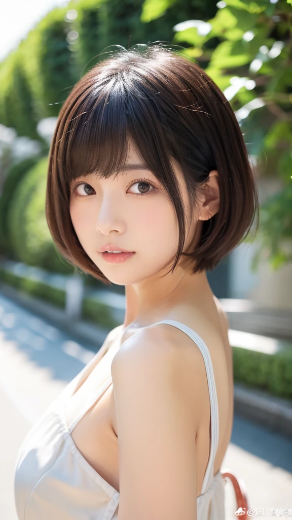 Short Hair、camisole、8k、Tarako lips、sexy route