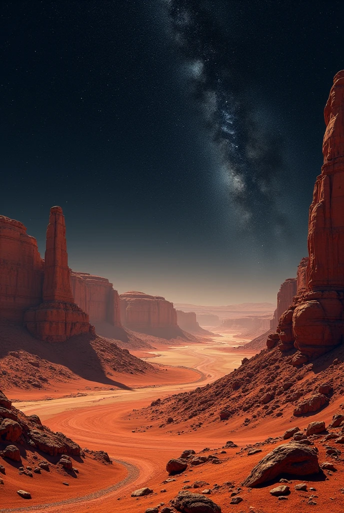 space photos of mars and stars