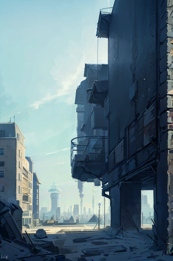 A town, building, lively atmosphere, day
